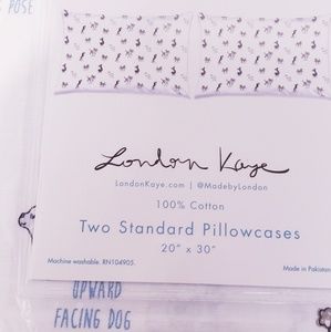 London Kaye Bedding - New "London Kaye" Doggie Yoga Pillowcase Set London Kaye Bedding - New "London Kaye" Doggie Yoga Pillowcase Set